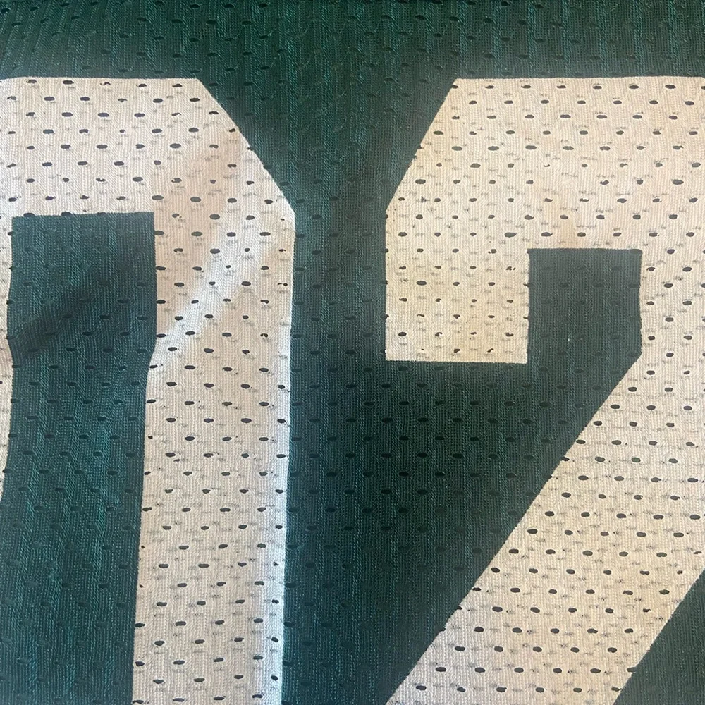 NWOT Russell green Jersey drawstring bag.